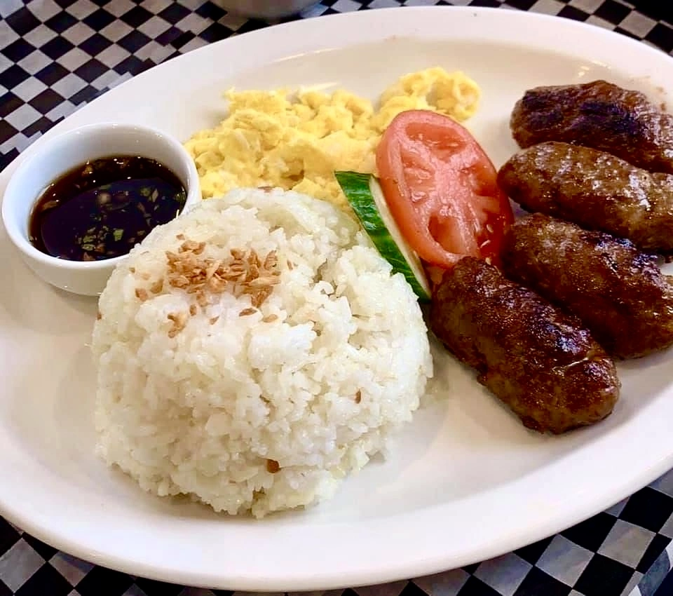 Longganisa — sweet garlicky Filipino sausage at Couple Chef Restaurant Winnipeg